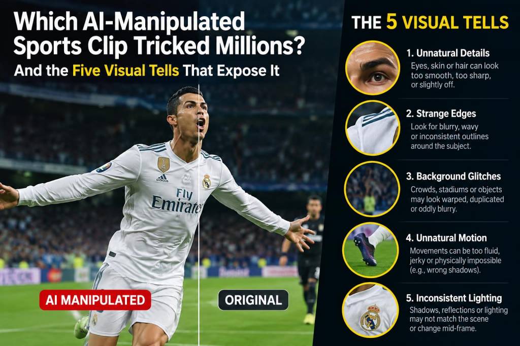 Which ai‑manipulated sports clip tricked millions and the five visual tells that expose it